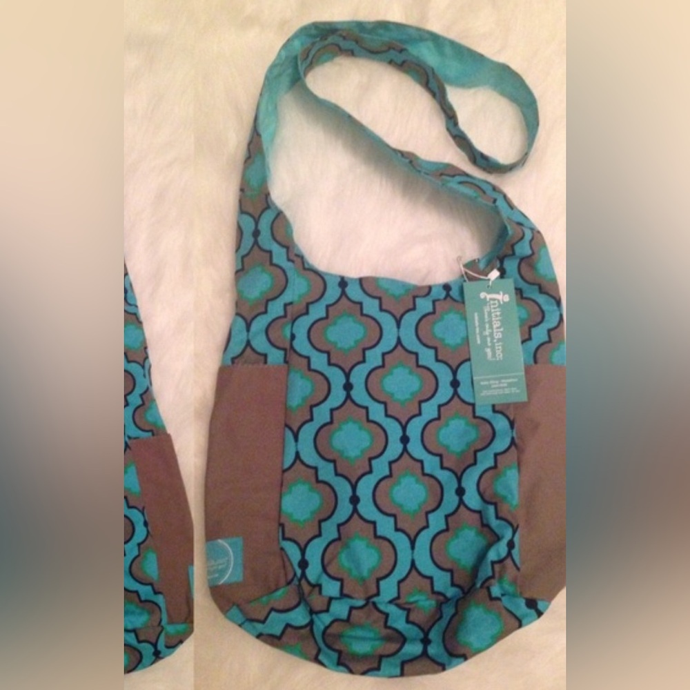 Canvas quatrefoil crossbody bag by Initials, Inc.